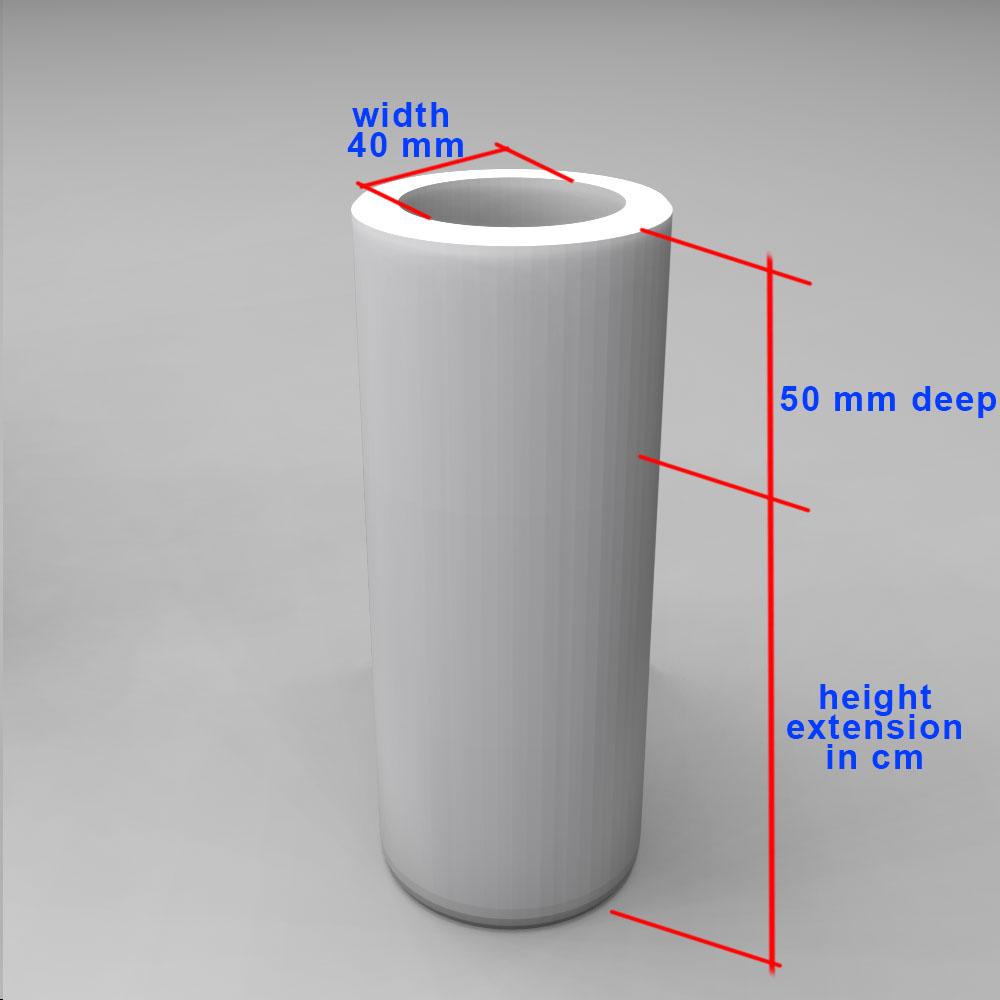 Ikea Riser IKEA FLISAT Children's Table Leg Riser - Furniture Leg Extenders ...