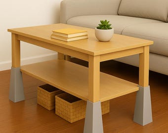 Extensores para patas de muebles: Elevadores, juego de 4 piezas