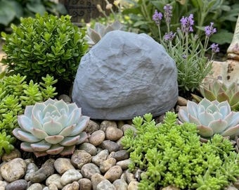 Secret Rock Key Holder | Hidden Spare House Key | 3D Printed Stone | Discreet Safe Hideaway