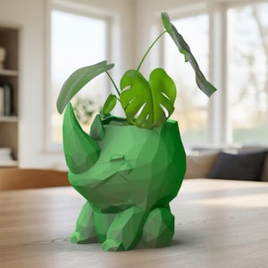 Whimsical Geometric Rhinoceros Pot, Candy Bowl, Pen Holder