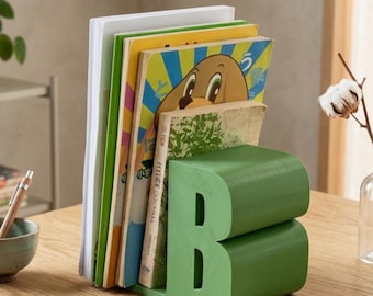 Alphabet Letter Bookend: Alphabet Logo Book Nook