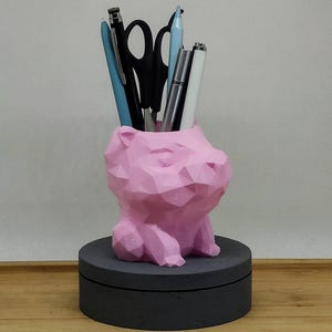 Geometrische Capybara Stifthalter: Schreibtisch Organizer