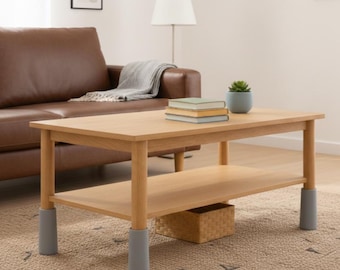 Furniture Leg Extenders: Round Risers, 4-Piece Set