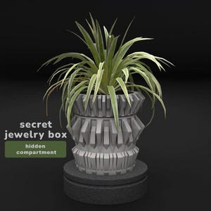 Secret Money Stash Planter - Jewelry Vault - Hidden Container
