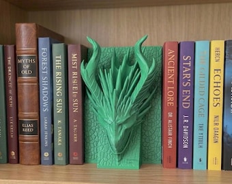 Dragon Bahamut Book Nook - Fantasy Creature Bookend
