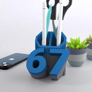Buchstabe Theme Desktop Organizer: 3D Druck Datei (Digitaler Download STL Datei)