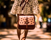 Handcrafted Leather Saddle Bag