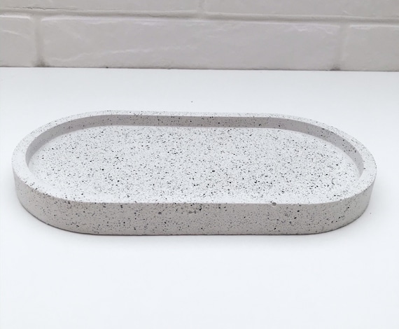 Granite effect concrete trinket tray