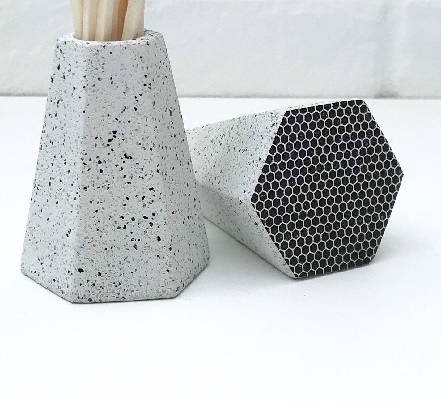 Matchstick Storage Matchstick Holder / Storage Pot Concrete - Etsy UK