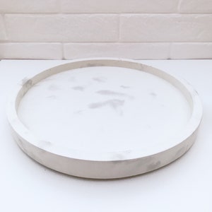 Large Concrete display tray | home decor | round  styling tray | dining table | centre piece | kitchen styling