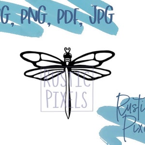 Dragonfly Clip Art | PNG | SVG | PDF | Digital Download