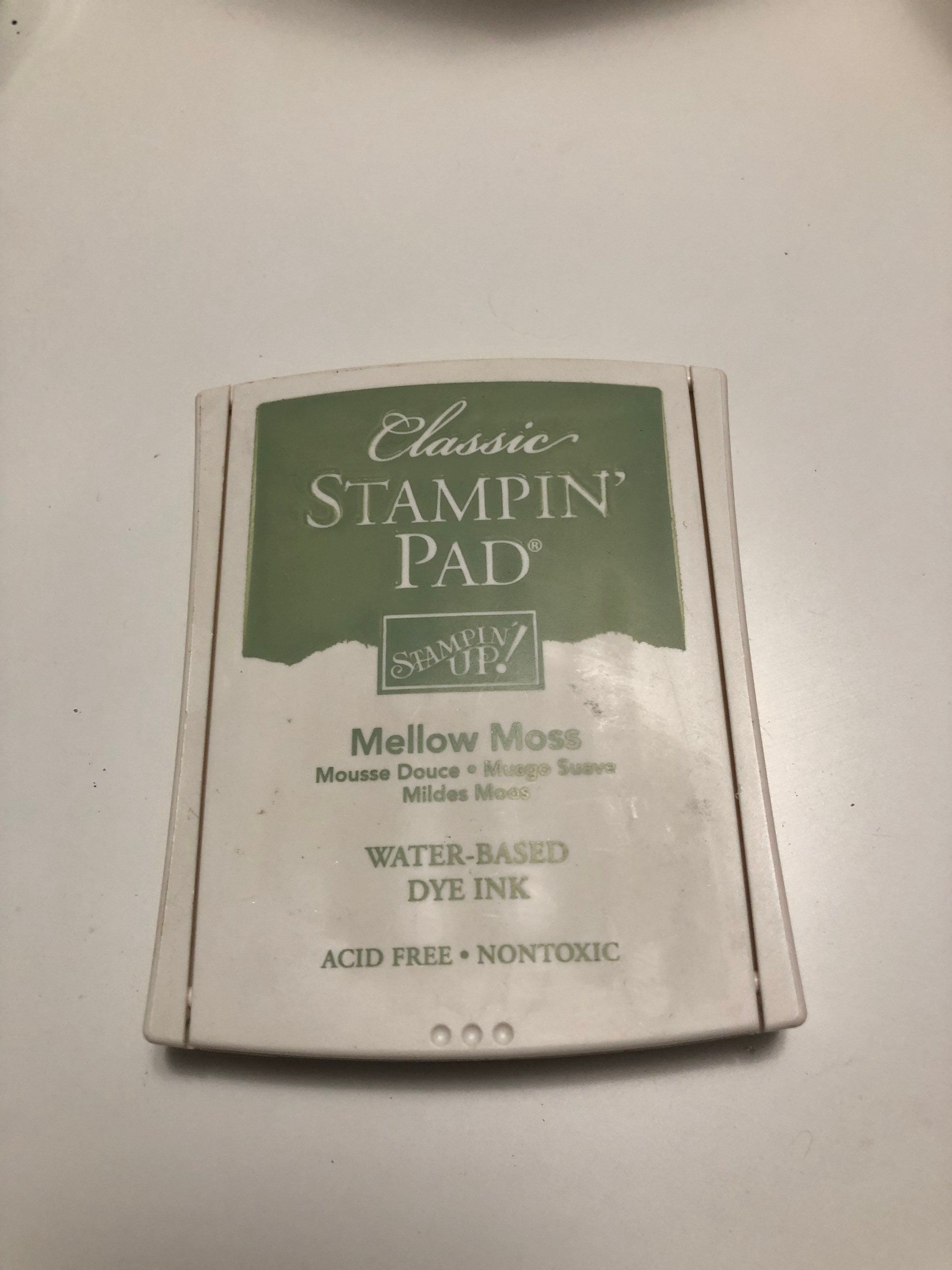 Stamping Ink Pad Mellow Moss Stampin Up Etsy