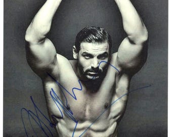 Hand signed rare autograph photo of John Abraham birthday gift