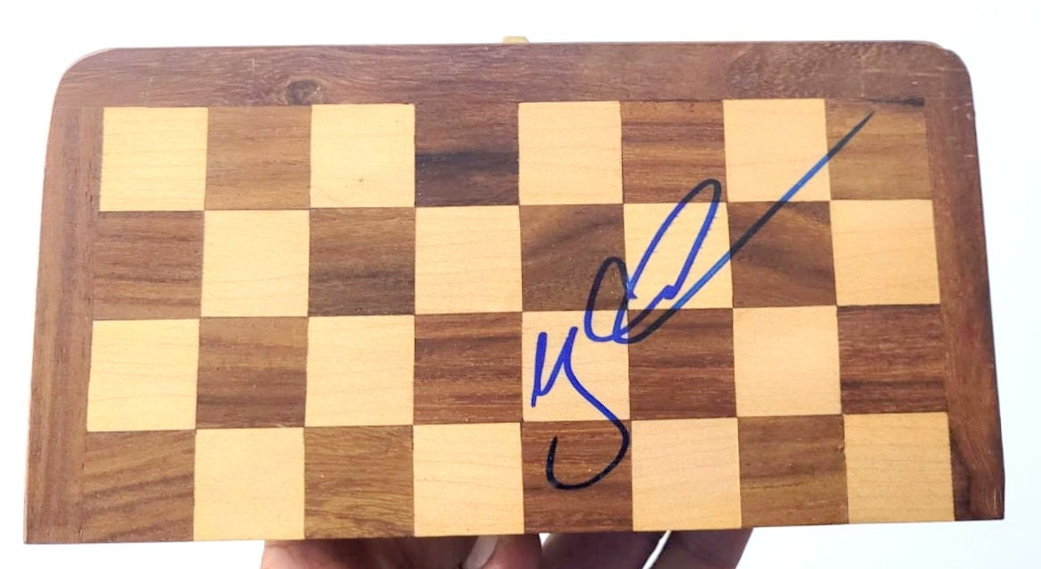 Original Hand Signed Autograph Photo of American Chess Grand 