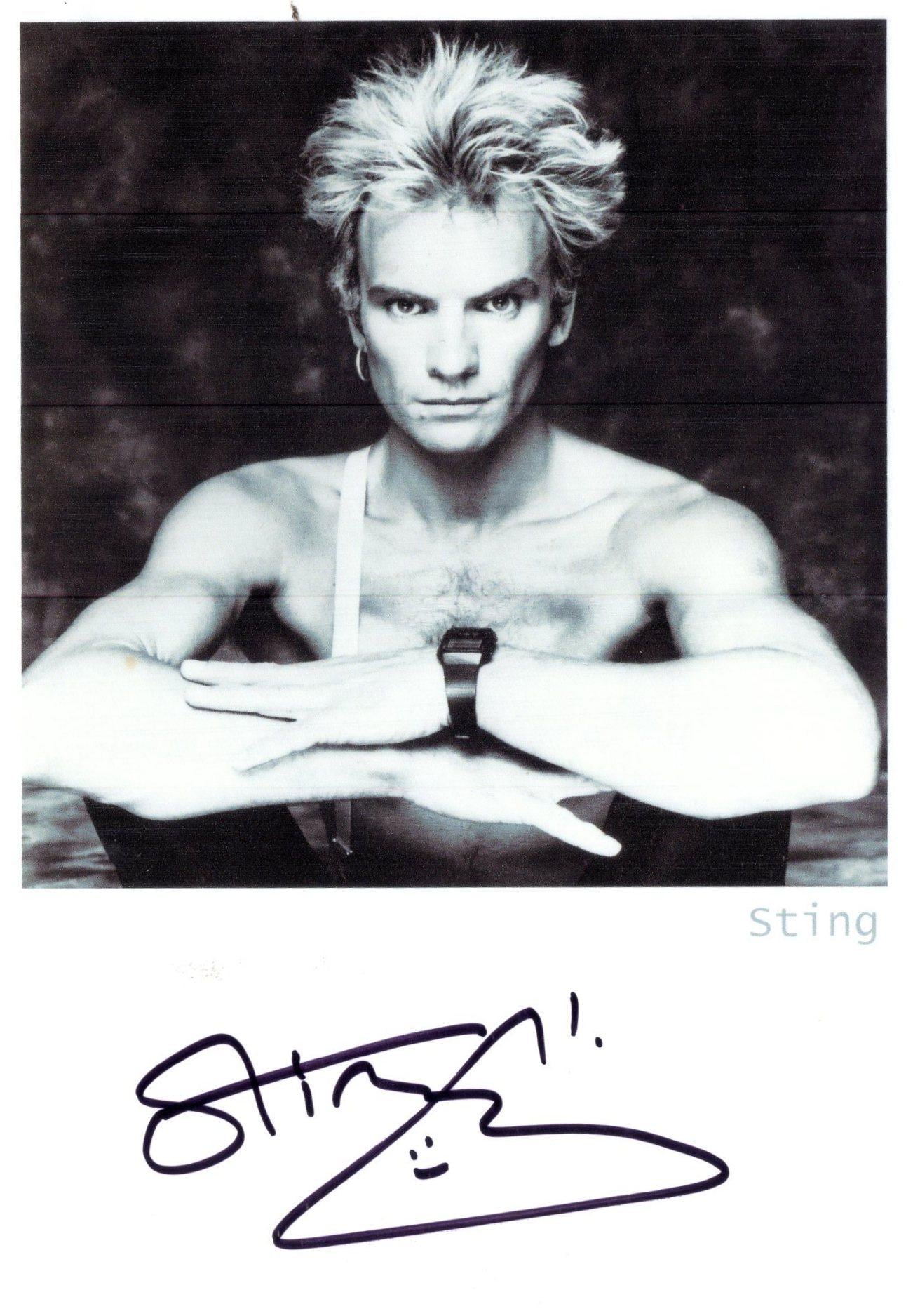 Sting autograph - Etsy 日本