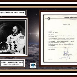 Spektakuläre Gelegenheit: Apollo 11 Legendärer Neil Armstark Autogrammbrief , Moon Walker
