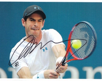 伝説のテニス選手、アンディ・マレーの直筆サイン - Etsy 日本