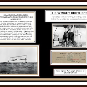 Seltener Orville Wright handsignierter Check (1932) - Ein Stück Luftfahrtgeschichte - Autogramm