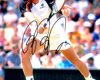 Rare Hand Signed Boris Becker Autograph – Original In-Person Signed A4 Photograph