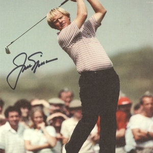 Photo officielle autographe très rare du légendaire golfeur Jack Nicklaus, un bon cadeau pour un golfeur, un cadeau de Noël, un cadeau d'anniversaire