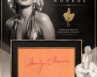 Marilyn Monroe – Rare Hand-Signed Autograph , holywood actress