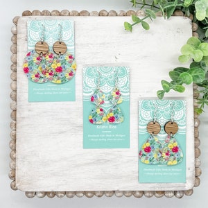 Handmade Summer Garden Acrylic Earrings