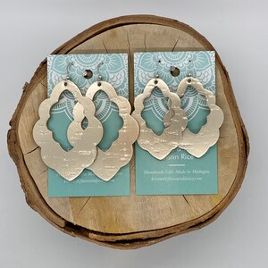 Handmade Platinum Cork Earrings