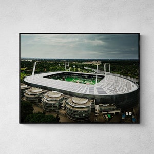 Werder Bremen Poster Weser Stadium Photography Bundesliga Image
