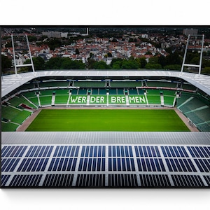 Weser Stadium Poster Werder Bremen Photography Bundesliga Image