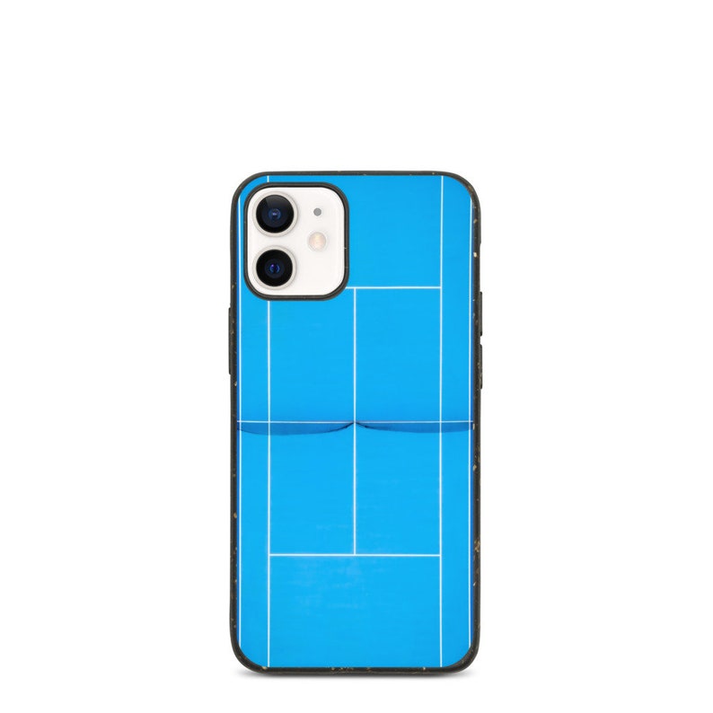 Biodegradable iPhone case Blue tennis court