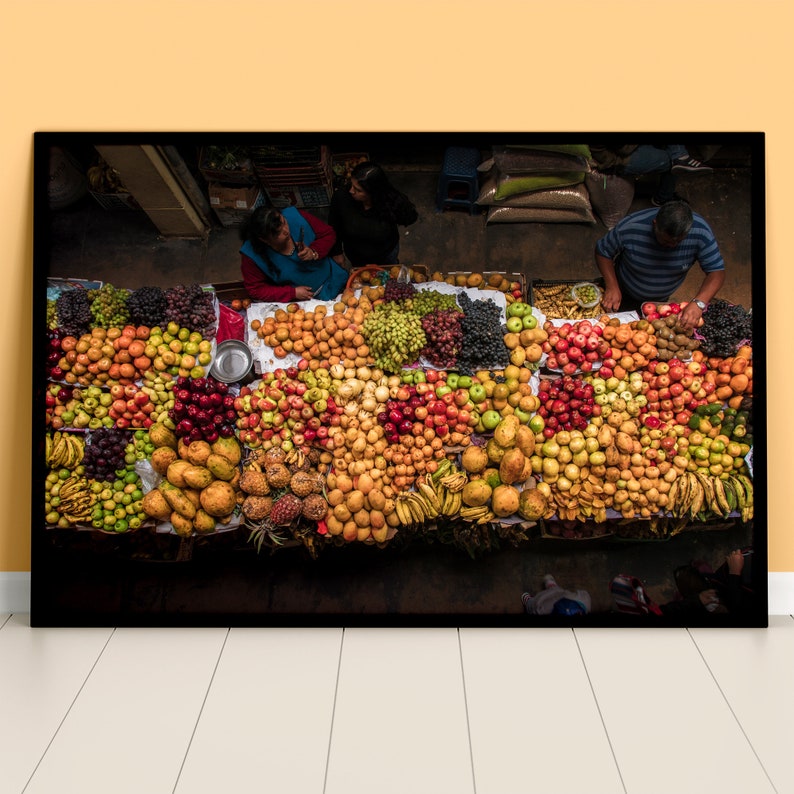 Marketplace, Peru Chachapoyas Print File Market, Fruit, Street Photography Digital Download, Fine Art Print, Canvas, Metal Print image 4