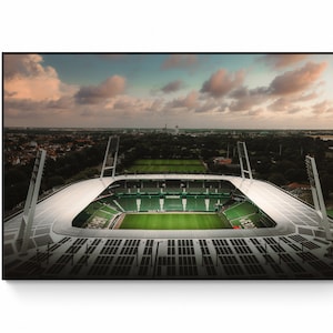 Weserstadion East Curve Poster Photography Werder Bremen Picture Stadium Wall Art