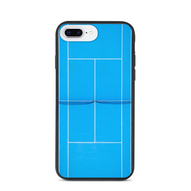 Biodegradable iPhone case Blue tennis court