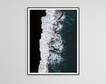 Black Sand Beach Canary Islands Spain Poster Print Picture Unframed Wall Decor Art Photography Landscape Photo Print