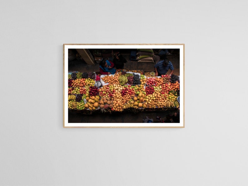 Marketplace, Peru Chachapoyas Print File Market, Fruit, Street Photography Digital Download, Fine Art Print, Canvas, Metal Print image 1