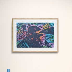 Mayakovsky Art, Original Abstract Painting, Realism Wall Art, Abstract Home Decor, Mayakovsky Painting, Russian Painting, Perfect Gift
