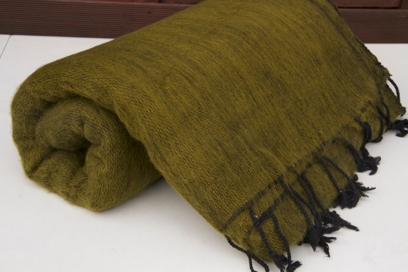 Yak Wool Blanket King Size Throws Meditation Wrap Travel Wrap Etsy