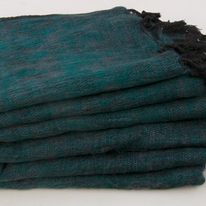 Yak Wool Blanket Throws Large Elegant Travel Shawl Wrap Himalayas Hippies Handwoven  Soft Blanket Meditation Wrap