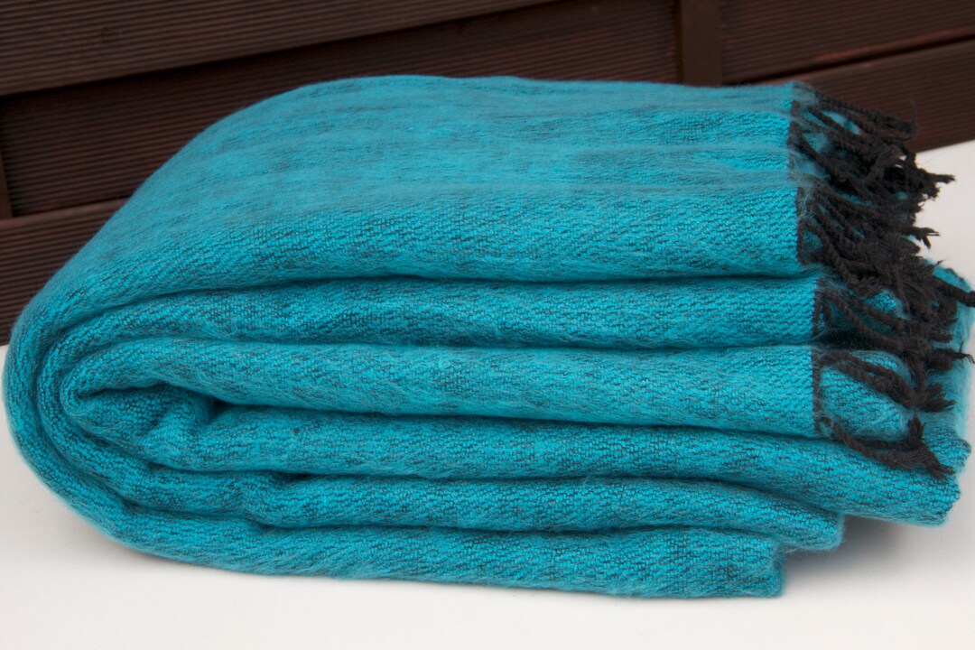 Yak Wool Blanket Throws Handmade Nepal Warm Blanket Oversized Blanket