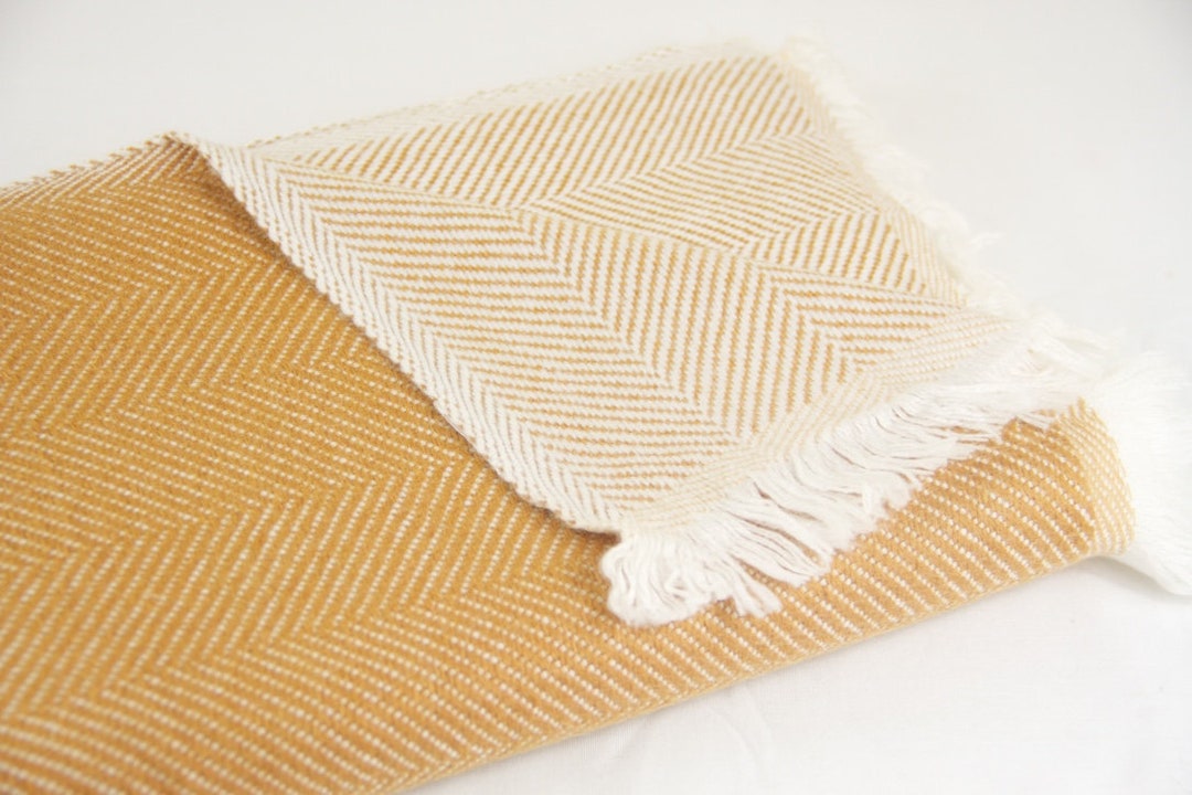 Pashmina Blanket Herringbone Reversible Large Shawl Throws Etsy