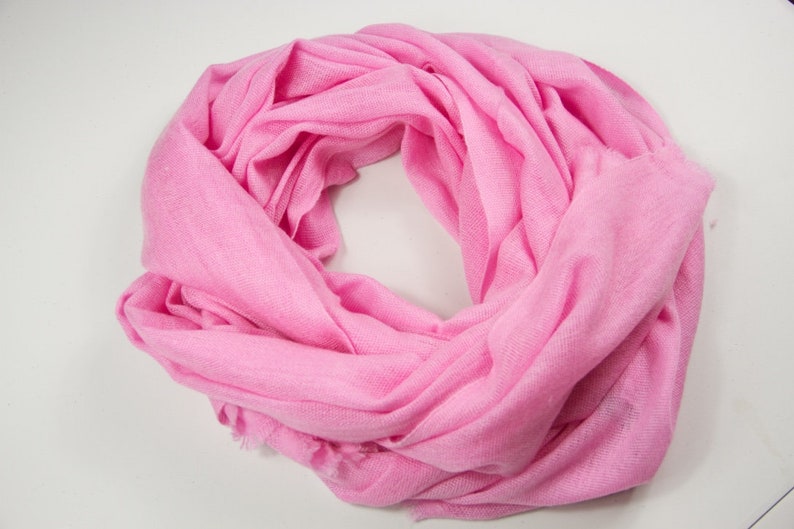 Pink Cashmere Shawl Wrap Scarf Hand Loomed Travel Scarf Light Etsy UK