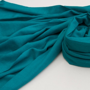 Teal Shawl Wrap Scarf Handmade Soft Warm Blanket Oversized Scarf Wrap Scarves Himalayas Travel Wrap