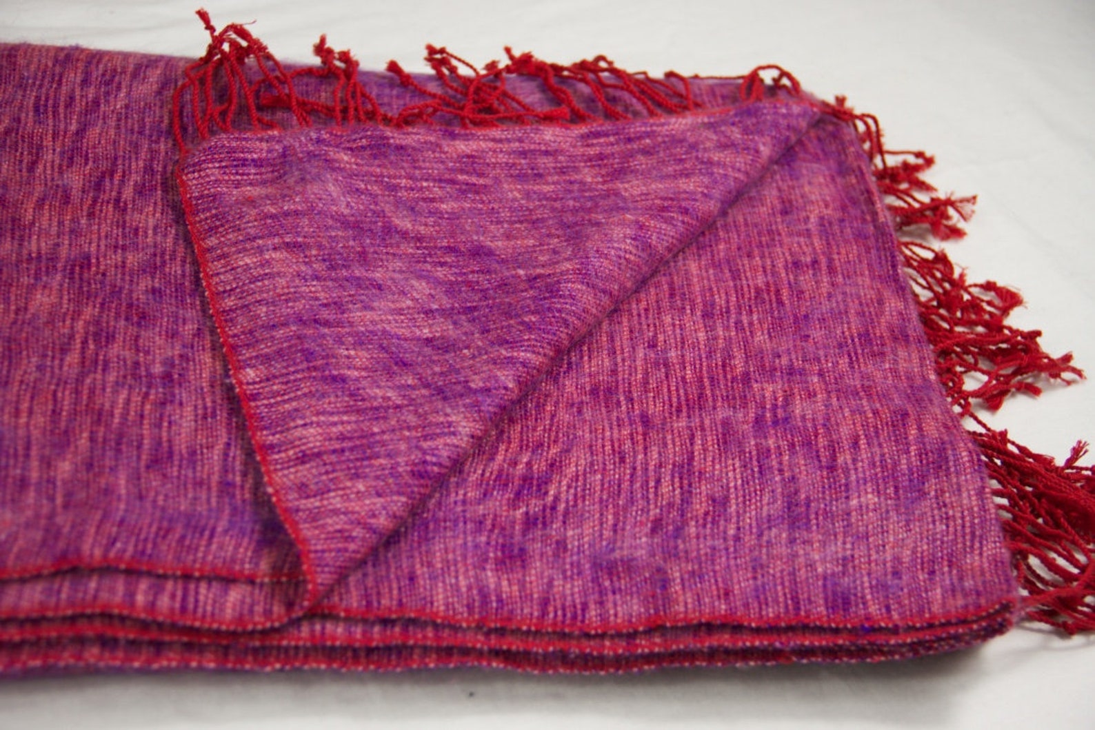 Purple Yak Wool Blanket Throws Handmade Nepal Soft Warm - Etsy