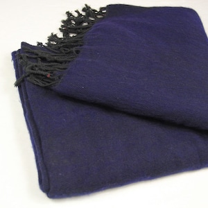 Navy Wool Blanket Etsy Singapore