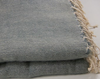 Grey Yak Wool Blanket Throws Hand-Loomed Nepal Soft Warm Blanket Oversized Shawl Scarf Himalayas Meditation Large Wrap