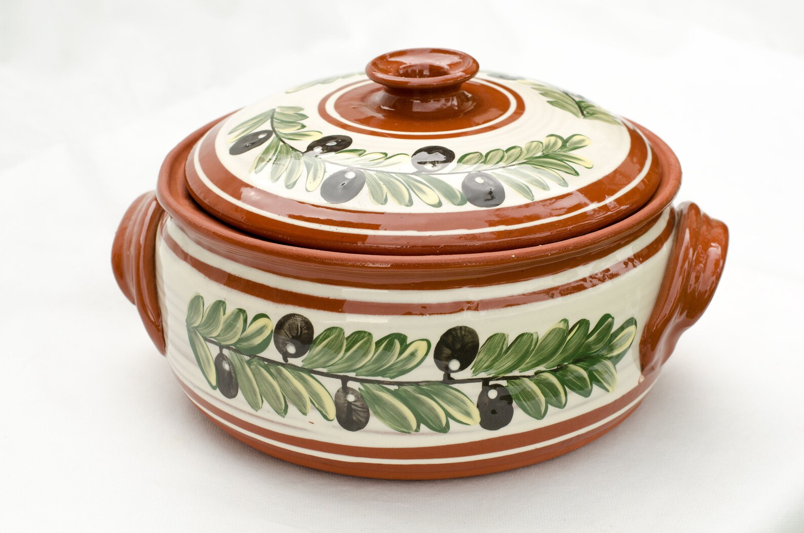 Cooking Crock Pot 4L Hand Decorated Clay Cooking Pot Clay Etsy Canada