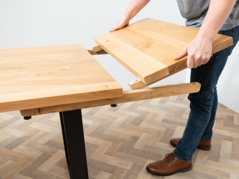 Oak Extendable Dining Table Extending Kitchen Table John Lewis Etsy UK