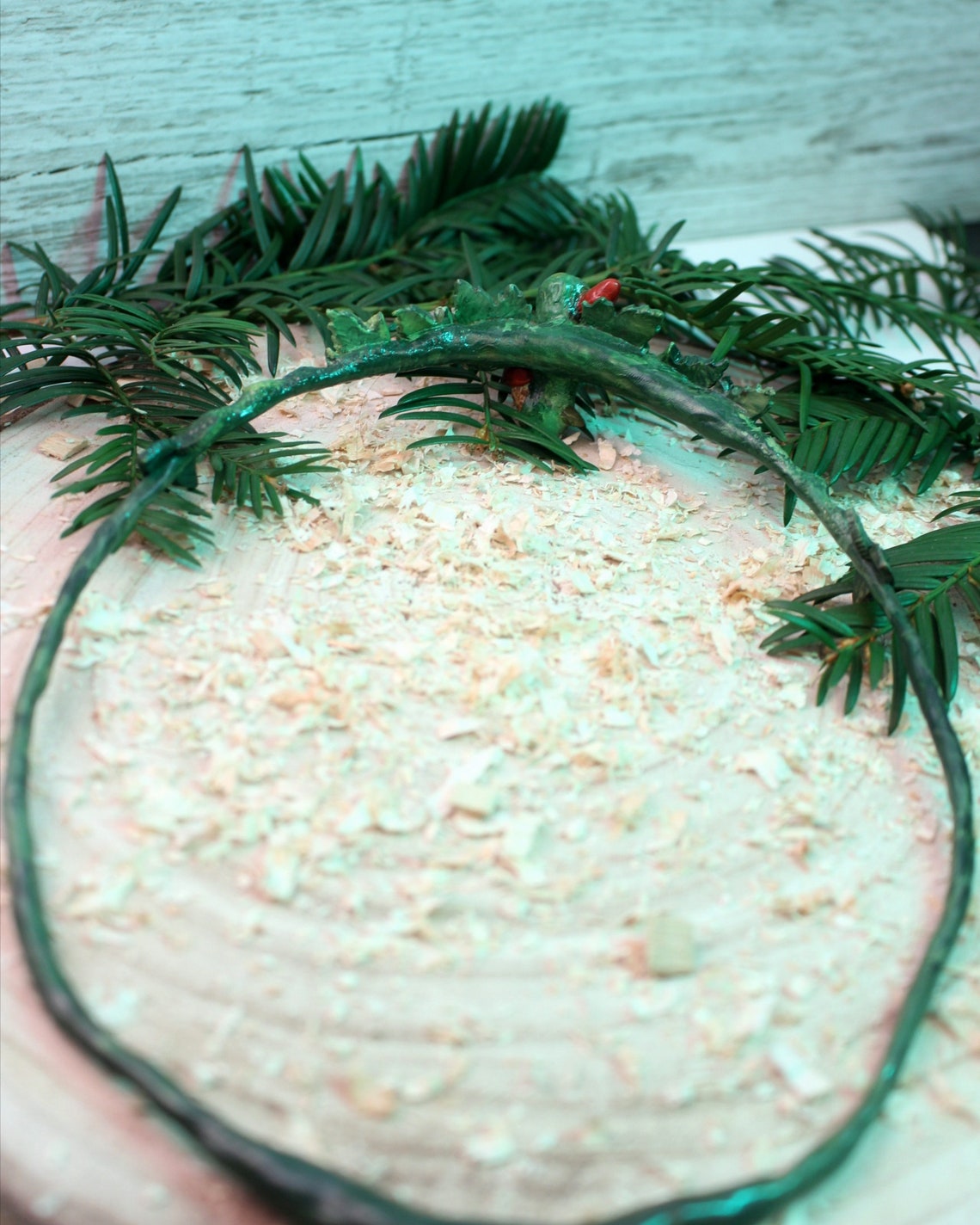 Crystal crown green elven crown fantasy crystal crown Etsy