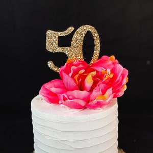 Number (#) Cake Toppers | Made of Wood | Many Colors | Made in the USA | Free Shipping