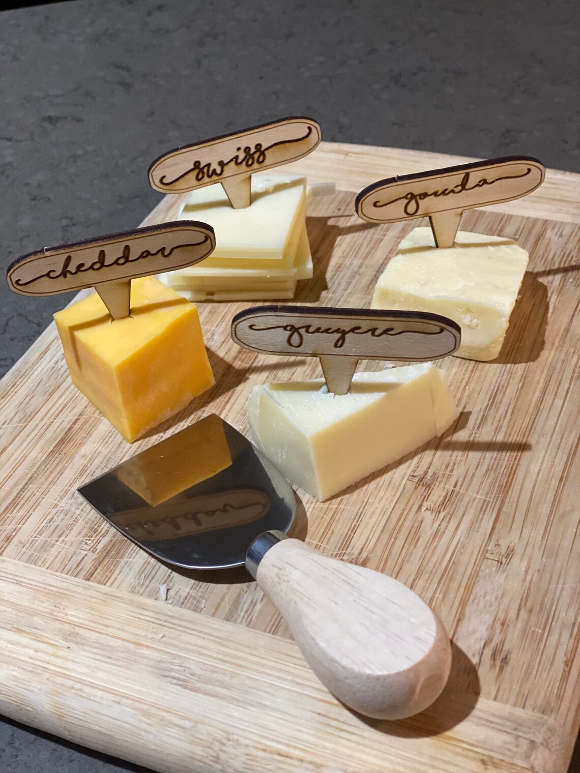 Cheese Tags for Charcuterie Board Cheese Labels Etsy